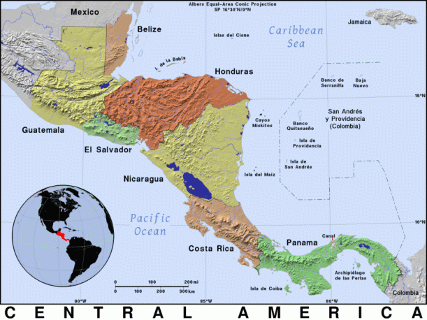 In truth, you can't pass from Guatemala nor El Salvador to Nicaragua without crossing through at least a patch of Honduras.